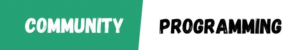 Community and Programming