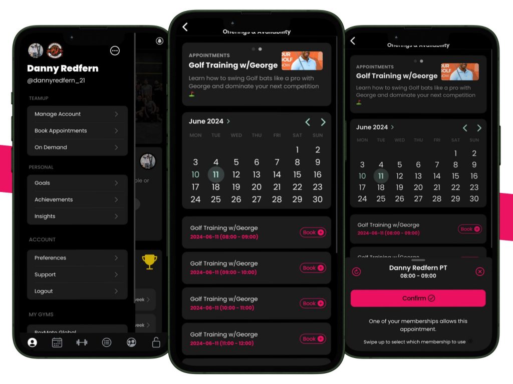 TeamUp Appointments in BoxMate